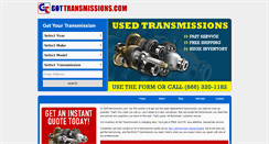 Desktop Screenshot of gottransmissions.com